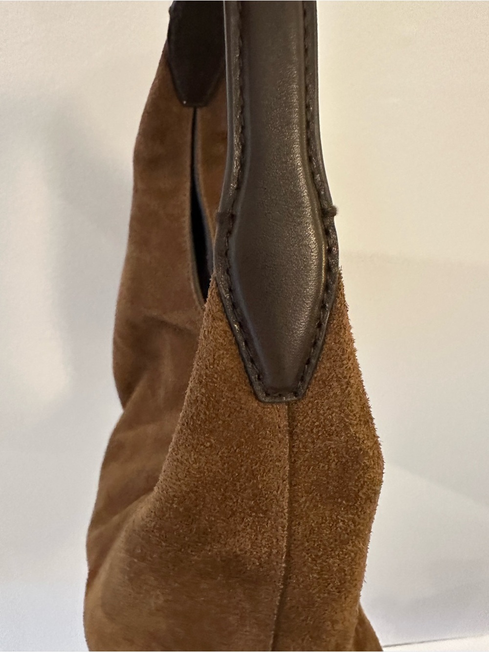 Madewell Mylie, soft grain, small shoulder bag, brown suede - Picture 8 of 12